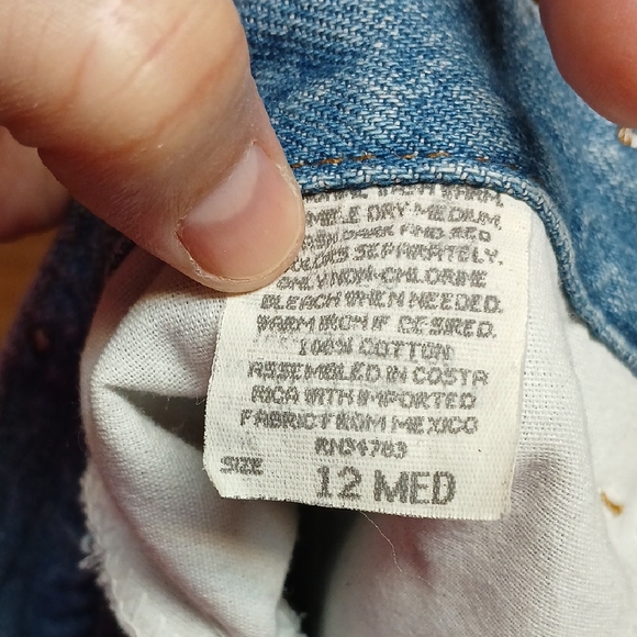 Riders by Lee Women's Classic Blue Jean Shorts 12 - Picture 6 of 6